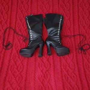Lace Up Combat Boots